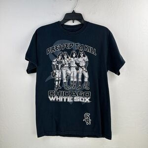 Liquid‎ Blue Tshirt Men M Chicago White Sox Baseball KISS Rock Dressed To Kill
